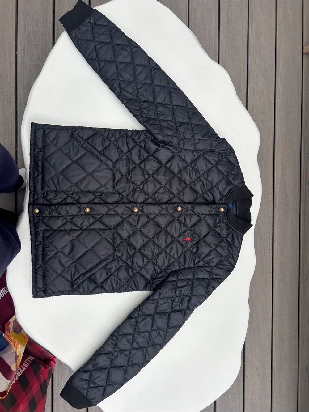 Polo by Ralph Lauren Black Quilted Shirt Jacket